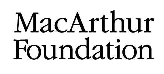 A logo for the MacArthur Foundation.
