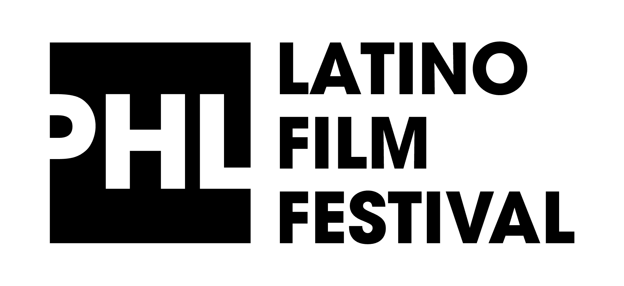Philadelphia Latino Film Festival logo in black