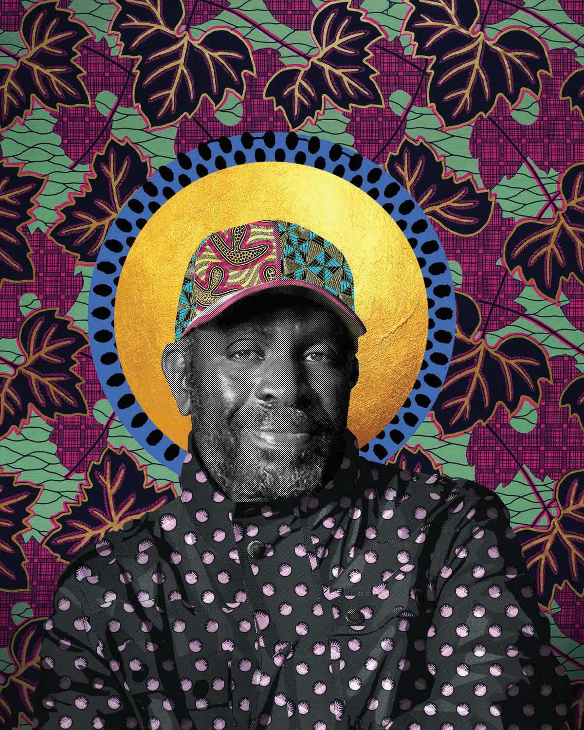 A portrait of Menelik Shabazz by Makeba Rainey
