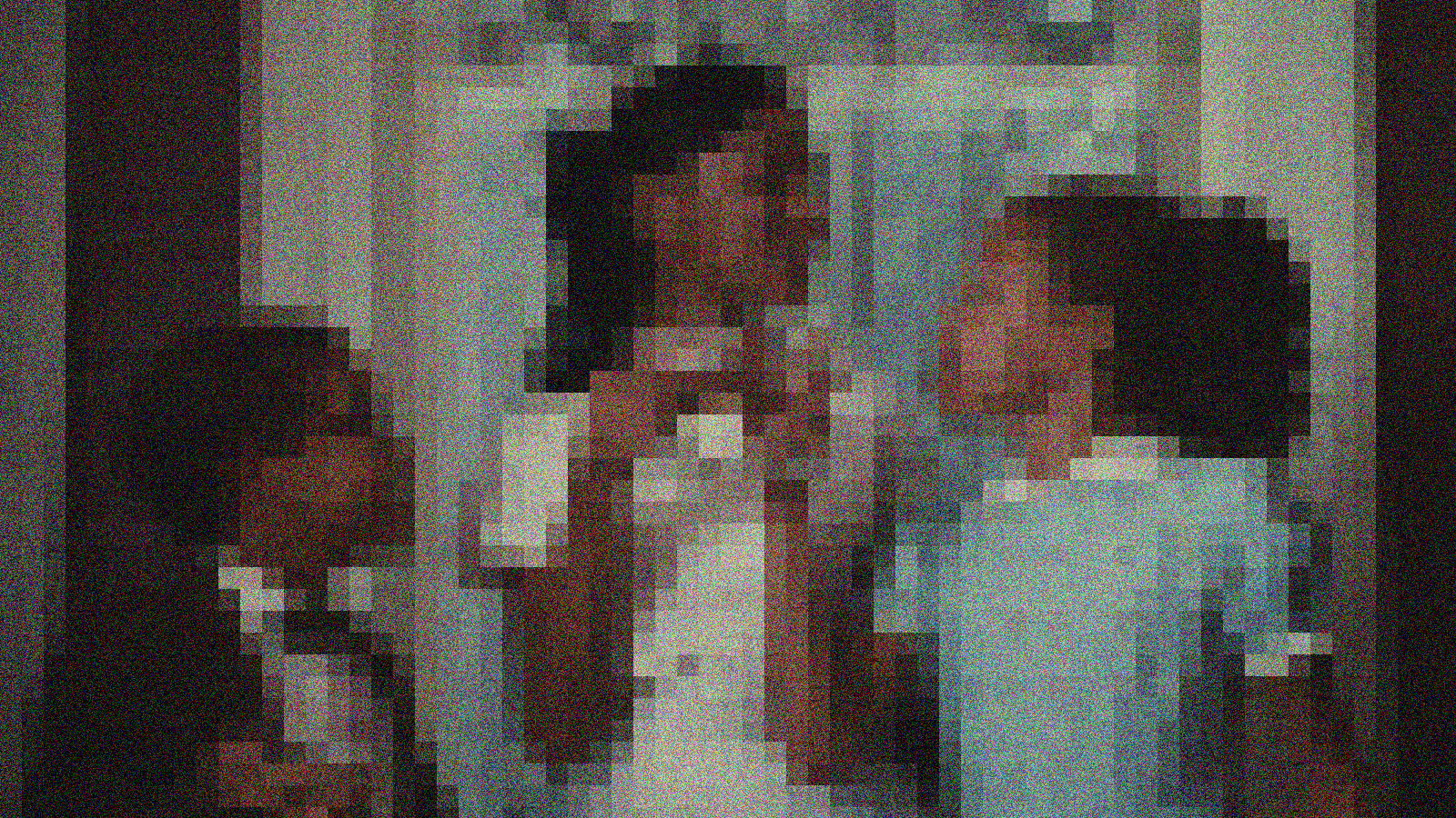 A color image from Eve's Bayou. Three children stand together, and two of them hold up their drinking glasses.