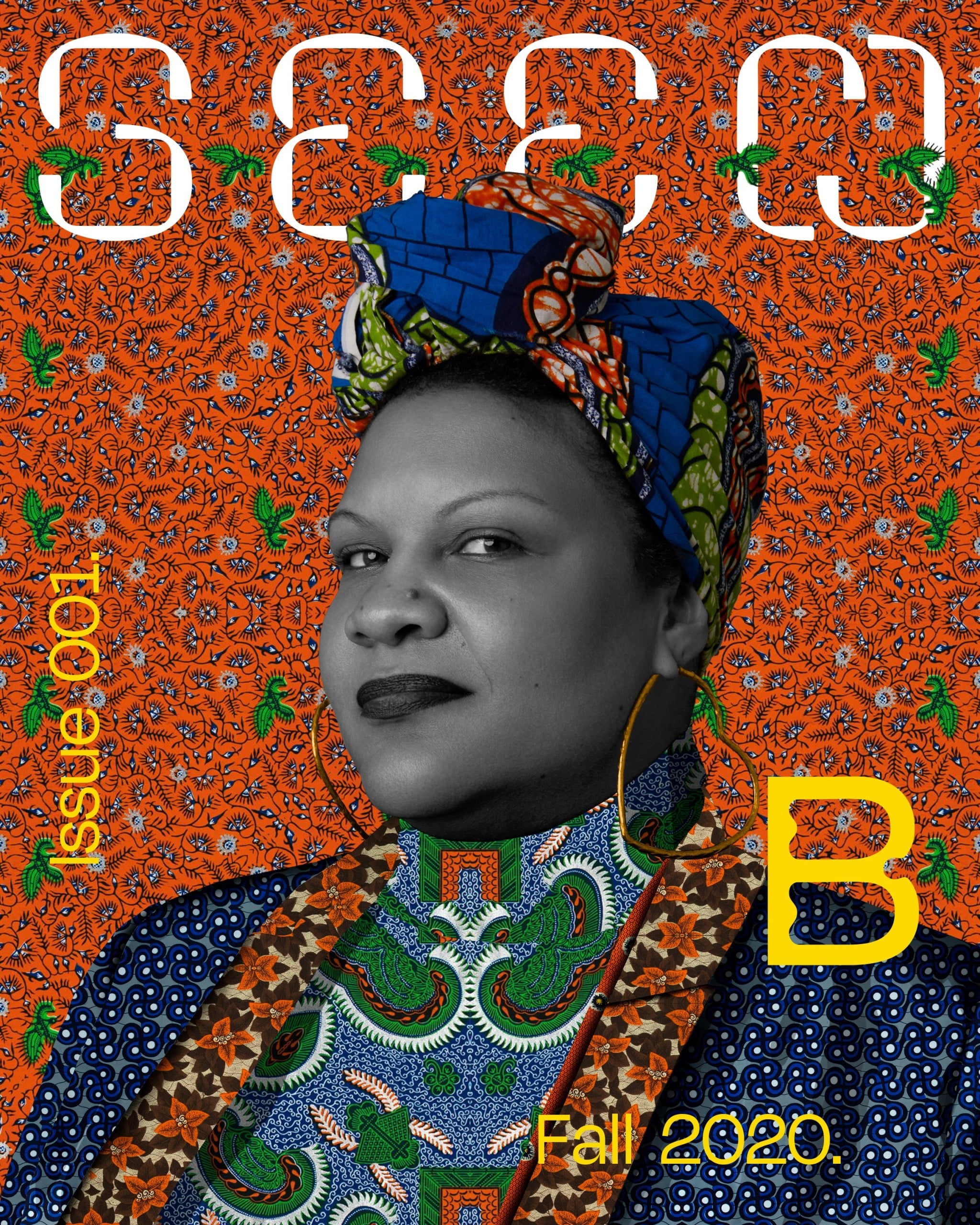 The cover of Seen Issue 001, Fall 2020, by BlackStar. The cover features an illustration by Makeba Rainey of director Radha Blank.