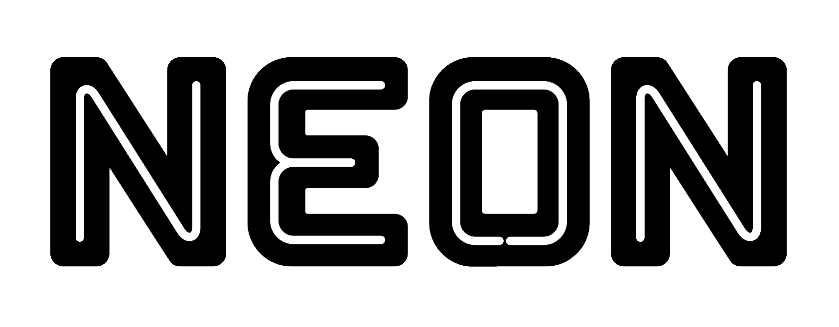 A black logo for NEON.