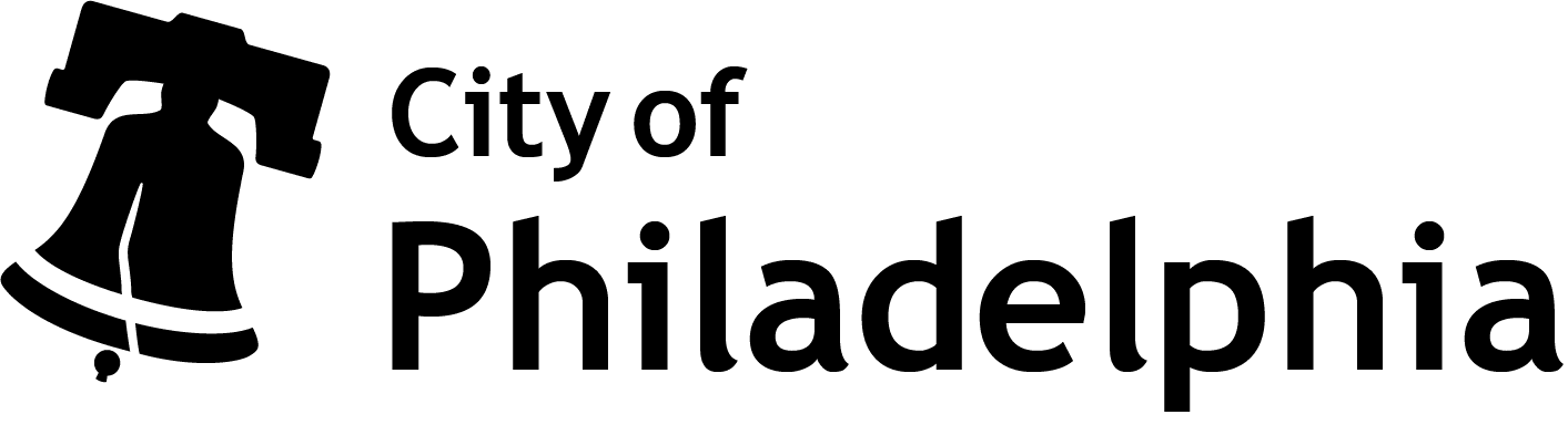 A black logo for the City of Philadelphia